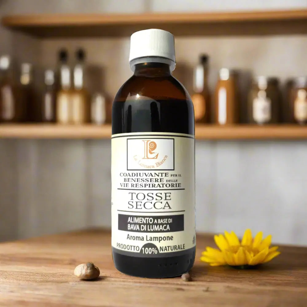 Cosudiuvante, sciroppo tosse forte, !50 ml. Prodotto 100% naturalw alla bava di lumaca -la lumaca bianca - Ghedi