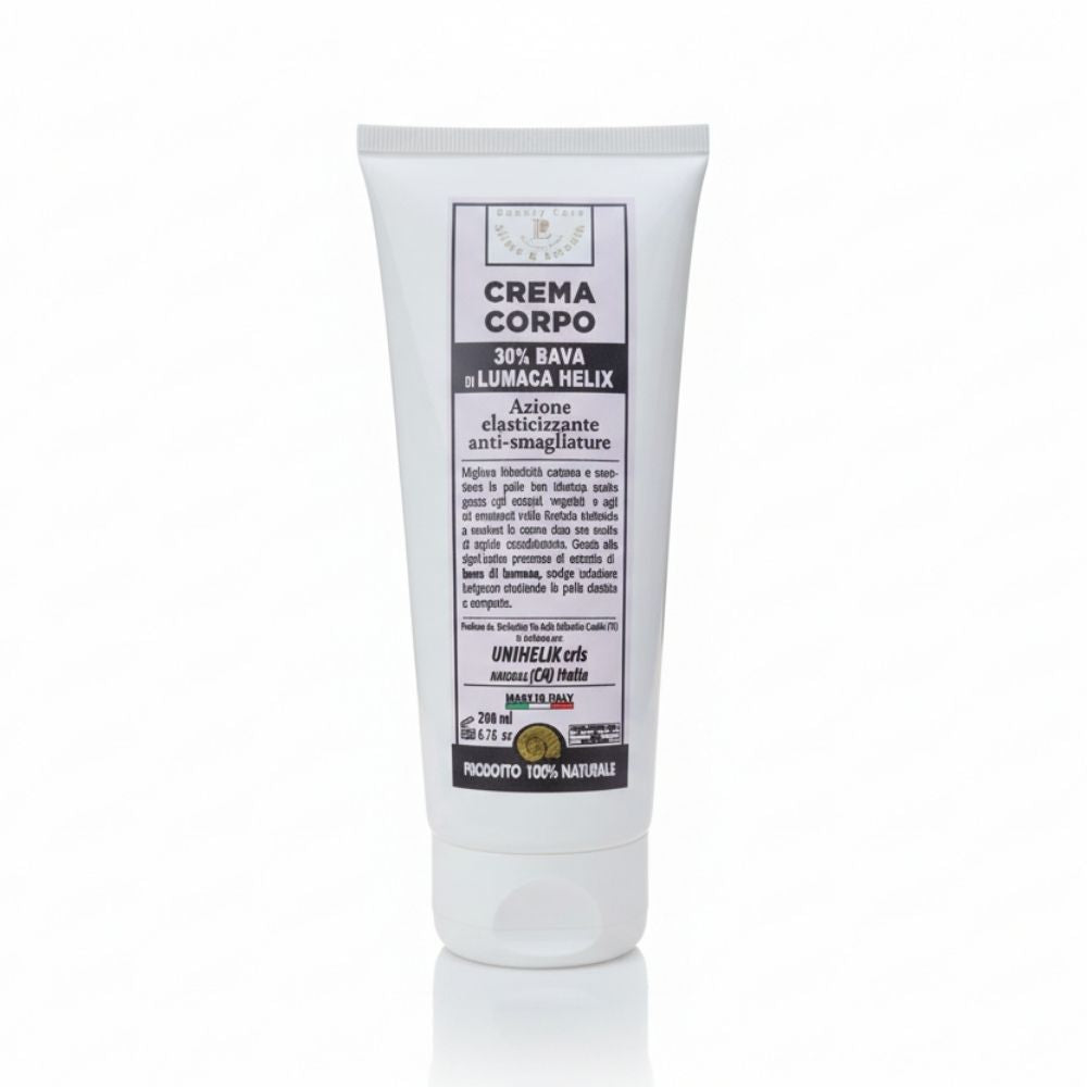 Crema Corpo 30% Bava di Lumaca 200ml - Azione elasticizzante anti-smagliature Made in Italy