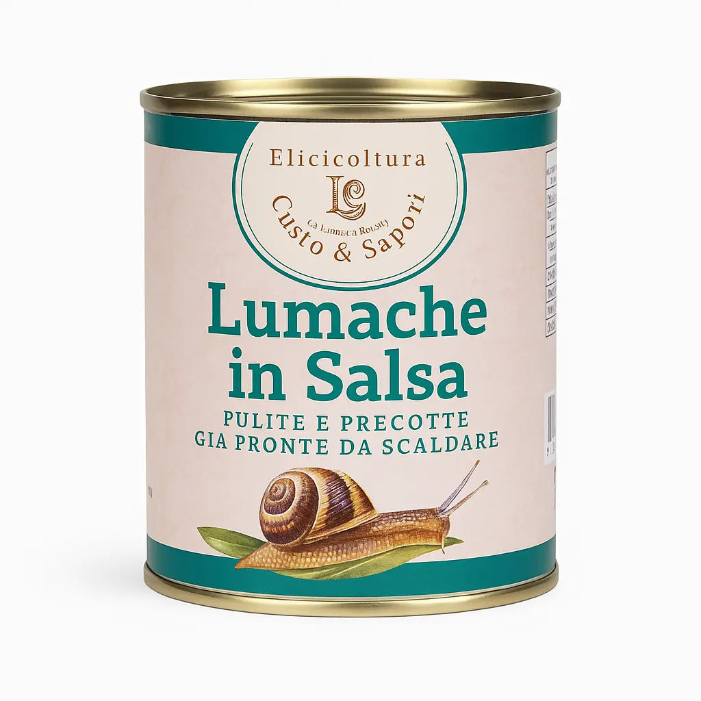 lumache in salsa da 830 grammi - la lumaca bianca