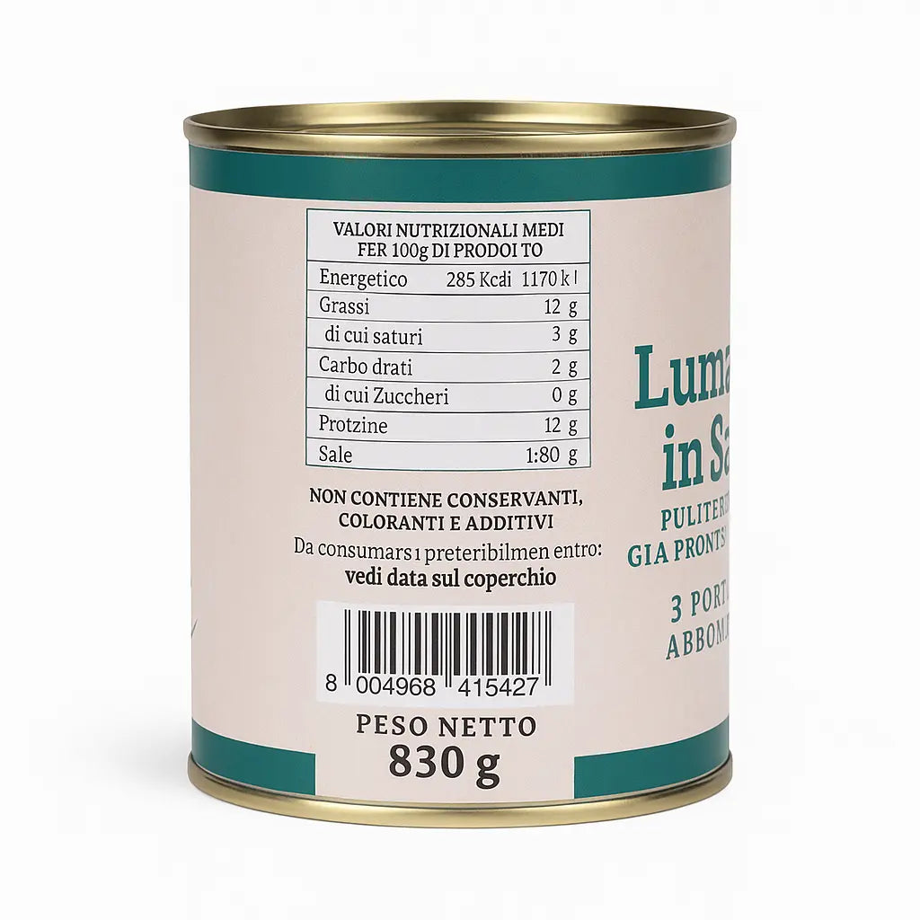 lumache in salsa valori nutrizionali