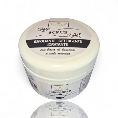 Scrub Corpo Esfoliante, Detergente ed Idratante - 250 ml - la lumaca bianca - ghedi