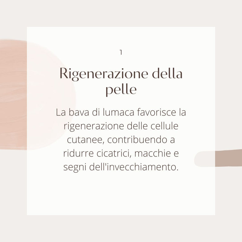 benefici beva di lumaca rigenerazione della pelle