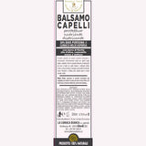 Etichetta Balsamo capelli, protettivo, nutriente, districante con bava di lumaca. Prodotto biologico - Ghedi (BS) - La Lumaca Bianca