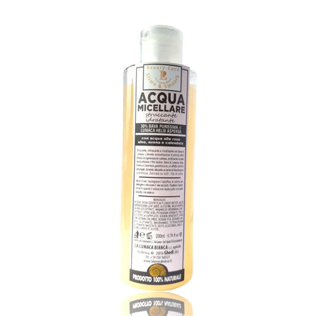 Acqua micellare struccante e nutritivo con 30% bava di lumaca, 200ml. Prodotto 100% naturale - La Lumaca Bianca - Ghedi