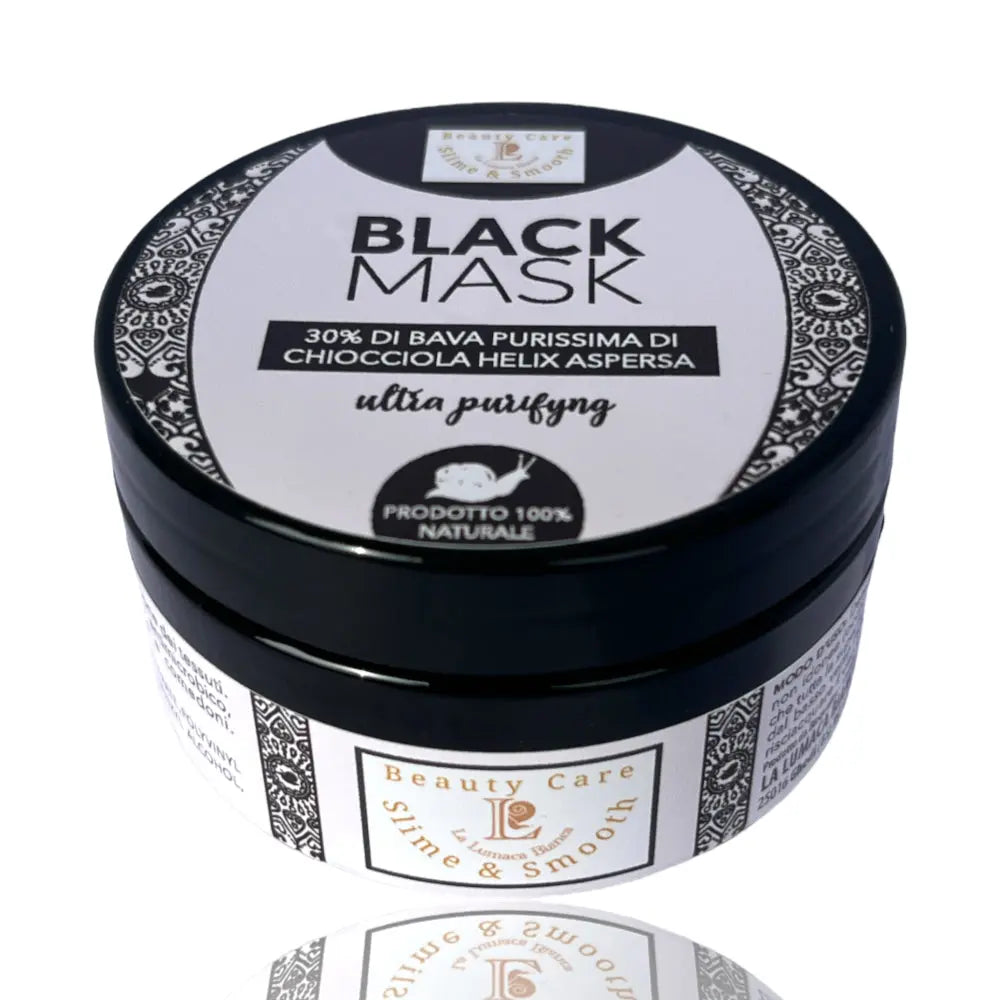 Maschera Viso Black Mask - 30% di Bava di Lumaca - 100 ml - la lumaca bianca - ghedi