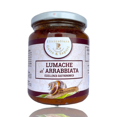 Lumache all'Arrabiata - 360 gr - la lumaca bianca - ghedi